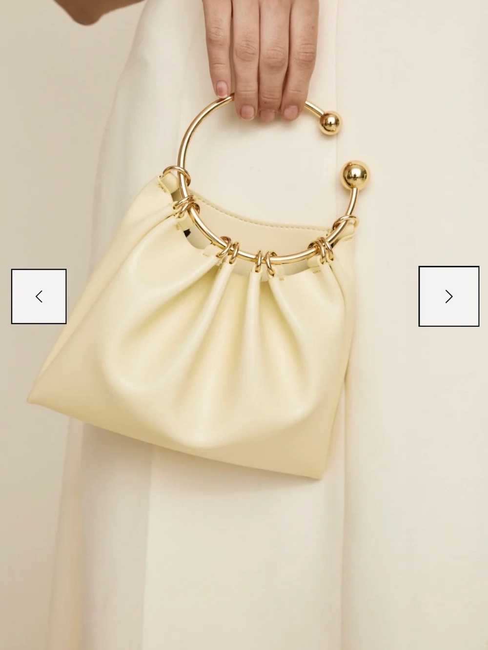 Verafied- Butter Ring Handle Bag